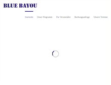 Tablet Screenshot of bluebayou.de